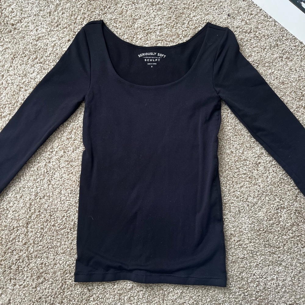 Aeropostale Black Long Sleeve Top